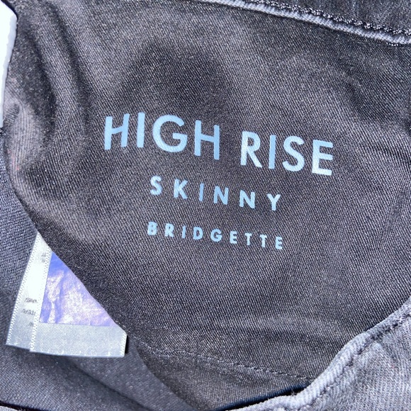 lucky brand high rise skinny Bridgette black jeans super cute button fly pants - Picture 12 of 16